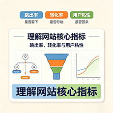 理解网站核心指标:跳出率、转化率与用户粘性